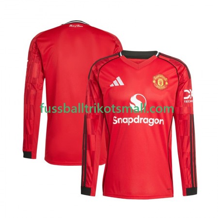 Fußballtrikots Manchester United 2025-2026 Langarm Heimtrikotsatz kaufen Fußballtrikots Manchester United 2025-2026 Langarm Heimtrikotsatz kaufen
